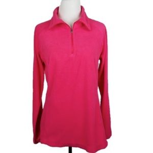 Columbia Fleece Quarter Zip Pullover Jacket Size M